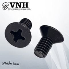 Bulong đầu côn bake Vinahardware loại M4, M5, màu đen-HSS510BKB