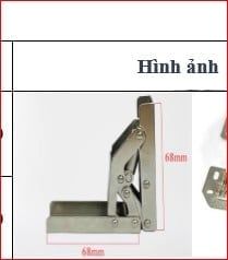 Bản lề gập duỗi - Vinahardware H018090