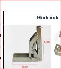 Bản lề gập duỗi - Vinahardware H018090