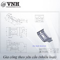 Pat (bas) móc 25x60x0.5mm, inox 304 - VNH256005
