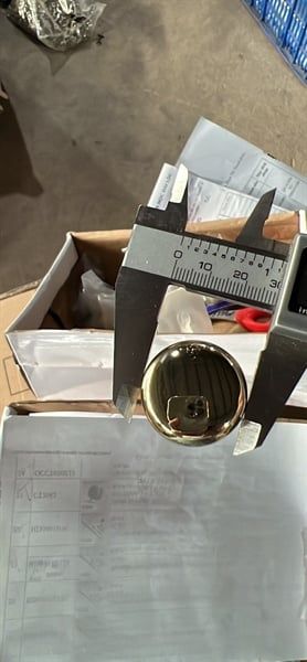 Núm tay nắm tủ Vinahardware màu vàng 24k cao cấp VNH104-VNH104