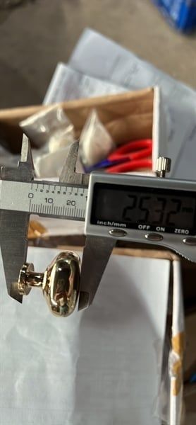 Núm tay nắm tủ Vinahardware màu vàng 24k cao cấp VNH104-VNH104