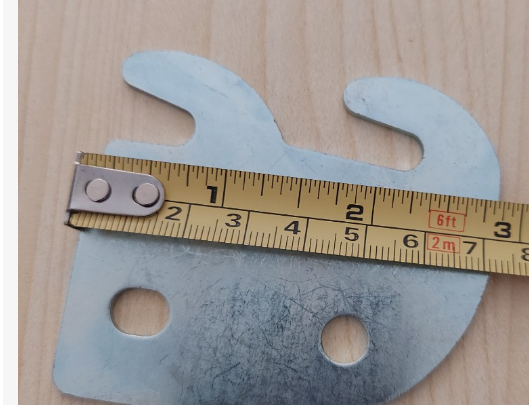 Pat ( Bas) giường hình con thỏ Vinahardware kích thước 72x62x2mm, xi trắng - BB1014Z-BB1014Z