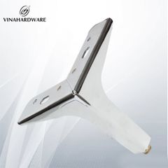 Chân ghế tủ sofa bằng sắt mạ nikel Vinahardware TA835D140