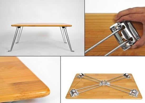 Chân bàn xếp Vinahardware, xi trắng - TA320Z