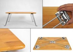 Chân bàn xếp Vinahardware, xi trắng - TA320Z