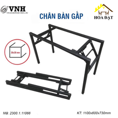 D1100xR600xC730| Khung bàn tròn xếp gọn, sơn đen mờ - VNH204D116073