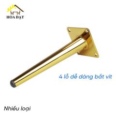 Chân côn ghế sofa Vinahardware, màu vàng gold - Nhiều kích thước - Loại thẳng - Loại Nghiêng VNH250S