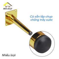 Chân côn ghế sofa Vinahardware, màu vàng gold - Nhiều kích thước - Loại thẳng - Loại Nghiêng VNH250S