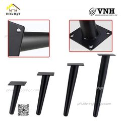 Chân côn bàn ghế Vinahardware màu đen-VNH2923200N