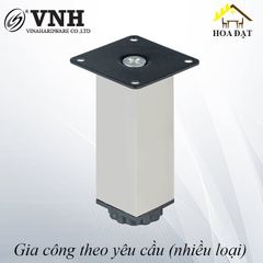 Chân ghế salon Vinahardware vuông 38x38mm, đế bằng-TA8332D150