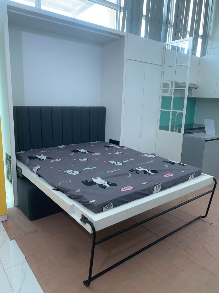 Chân sắt giường Vinahardware kích thước 354x207x21mm , sơn đen mờ - VNH354207L