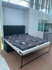 Chân sắt giường Vinahardware kích thước 354x207x21mm , sơn đen mờ - VNH354207L