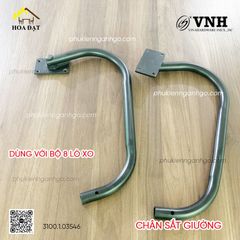 Chân sắt giường Vinahardware kích thước 354x207x21mm , sơn đen mờ - VNH354207L