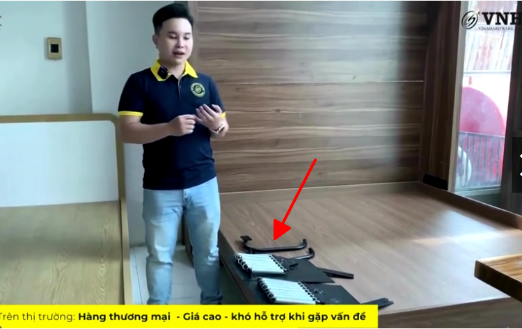 Chân sắt giường Vinahardware kích thước 354x207x21mm , sơn đen mờ - VNH354207L