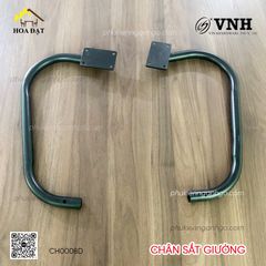 Chân sắt giường Vinahardware kích thước 354x207x21mm , sơn đen mờ - VNH354207L
