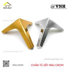 Chân tủ sắt màu crom Vinahardware - VNH100C