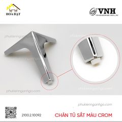 Chân tủ sắt màu crom Vinahardware - VNH100C