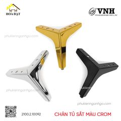 Chân tủ sắt màu crom Vinahardware - VNH100C