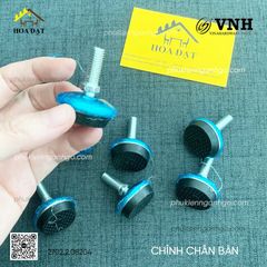 Chỉnh chân bàn đế Vinahardware inox 15x32, bulong xoay tròn 8x20 VNH TA1035I-TA1035I