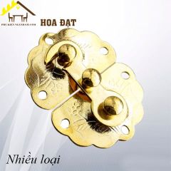 Khóa móc then cửa bông vàng Vinahardware KT046-KT046