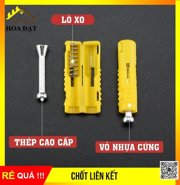 Bộ chốt liên kết Vinahardware kích thước 47x10mm - VNH4710