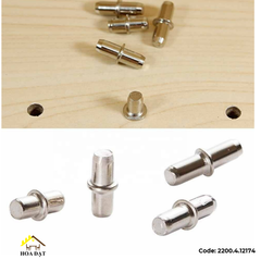 Chốt đỡ kệ ti sắt tròn Vinahardware kích thước 5*20mm CDK1217-CDK1217