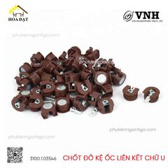 Chốt đỡ kệ nhựa màu nâu Vinahardware CC31N1-CC31N1