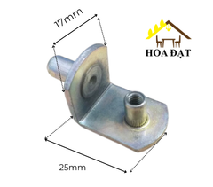 Chốt đỡ kệ phi 6mm Vinahardware,kích thước 18x25x17x2mm - CDK014N6