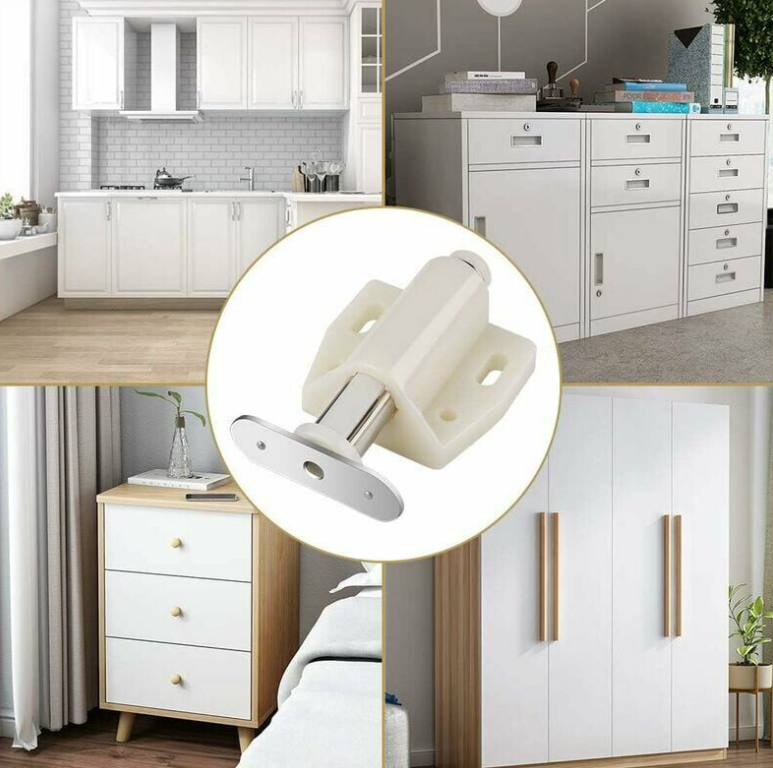 Chốt nhấn mở Vinahardware loại 38x48mm, màu đen - PO6639-PO6639