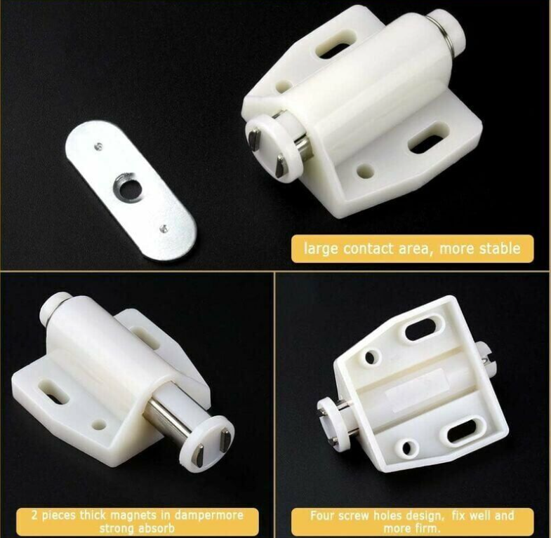 Chốt nhấn mở Vinahardware loại 38x48mm, màu đen - PO6639-PO6639