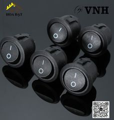 Công tắc đèn led 3 chân Vinahardware, màu đen - VNH122024B