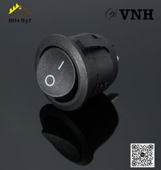 Công tắc đèn led 3 chân Vinahardware, màu đen - VNH122024B