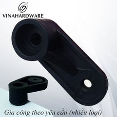 Pat ( Bas) nhựa ovan Vinahardware kích thước 20x52mm lỗ vis 4 , lỗ 6 màu đen BP2052-BP2052