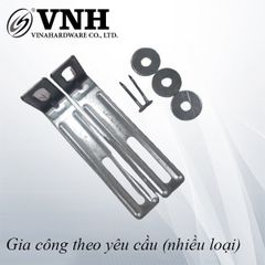 Pat (bas) sắt chữ L 75x30x15x2mm, xi trắng - VNH7530152