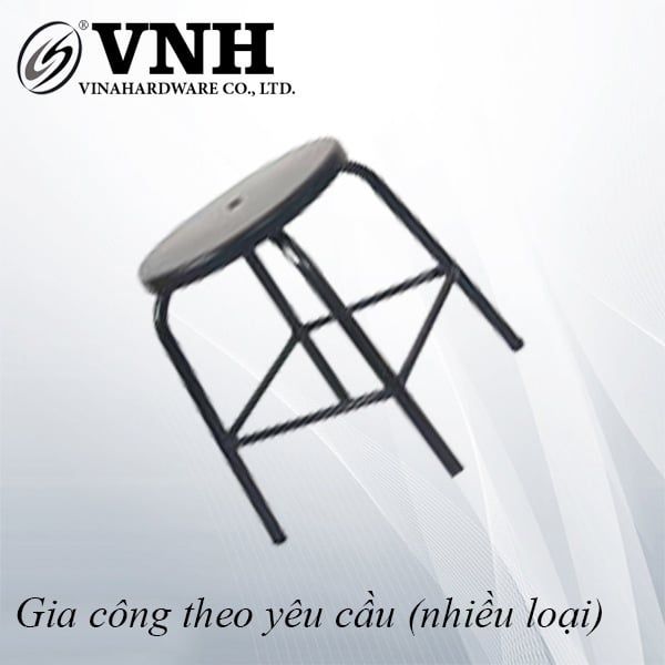 Ghế sắt Vinahardware loại 650x320mm, sơn đen mờ
