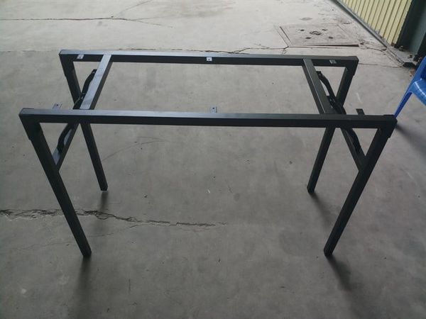 Bộ khung sắt chân bàn gấp xếp gọn, sắt hộp 30mm, 1100x400x730mm, VNH028458, màu xám