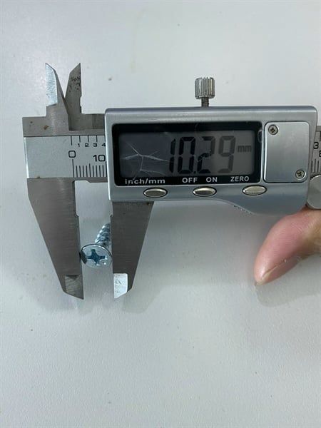 Vít đầu bằng răng nhuyễn Vinahardware loại M6, màu trắng-ZS625SN