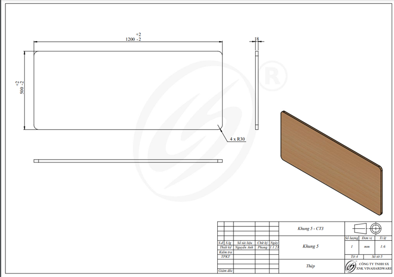 Bộ bàn giáo viên, sơn xám - VNH110400X