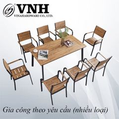 Khung ghế lưng tựa Vinahardware, sơn đen - VNH440405