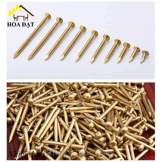 Đinh đồng thau Vinahardware - D0174 - Nhiều loại
