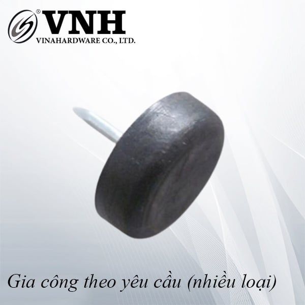 Đinh nhựa đầu bằng màu đen-DN155B