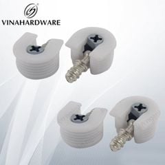 Chốt đỡ kệ liên kết U nhựa, màu trắng Vinahardware CC099UN-CC099UN