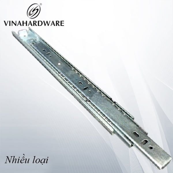 Ray bi 3 tầng giảm chấn Vinahardware, bản 45, màu trắng - SBS0345400VNH