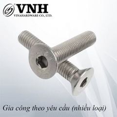 Bulong M6 đầu côn Vinahardware, màu nikel-HSS675NK- Con