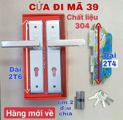 Khóa tay gạt inox Vinahardware, màu kẽm trắng-KTG20005