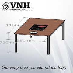 Khung bàn 1100x650x720mm, sơn đen mờ - VNH1100650B-VNH1100650B