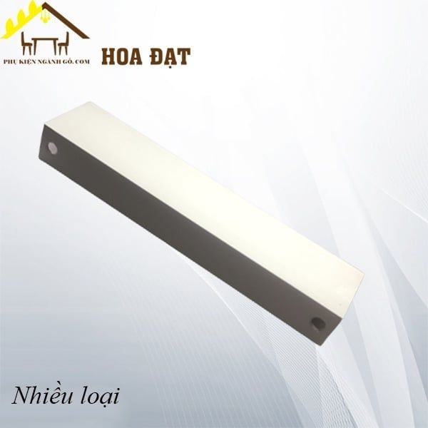 Tay nắm âm tủ nhôm Vinahardware, hàng loại nhẹ, màu bạc - HD06T300