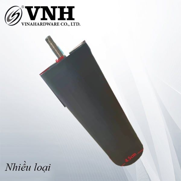 Chân sofa Vinahardware cao 150mm, chân đế nhựa 45x60mm - VNH4560B