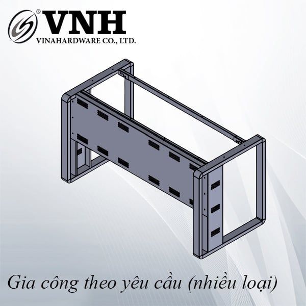 Khung bàn sắt Vinahardware, sơn đen mờ - VNH1350650730B